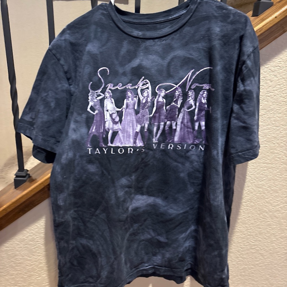 Taylor Swift Speak Now Tie Dye Short Sleeve Shirt, XL